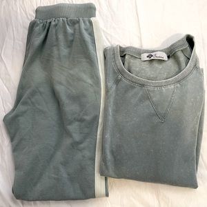 Jowne set for women color light green Size M/S